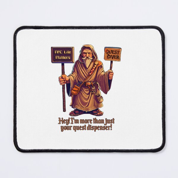 Item preview, NPC lives matter, gamer design designed and sold by LookByLau.