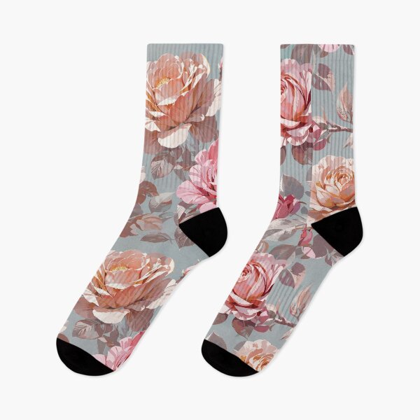 Item preview, Beautiful pattern of classic vintage Pink Roses flowers designed and sold by ARTw23.