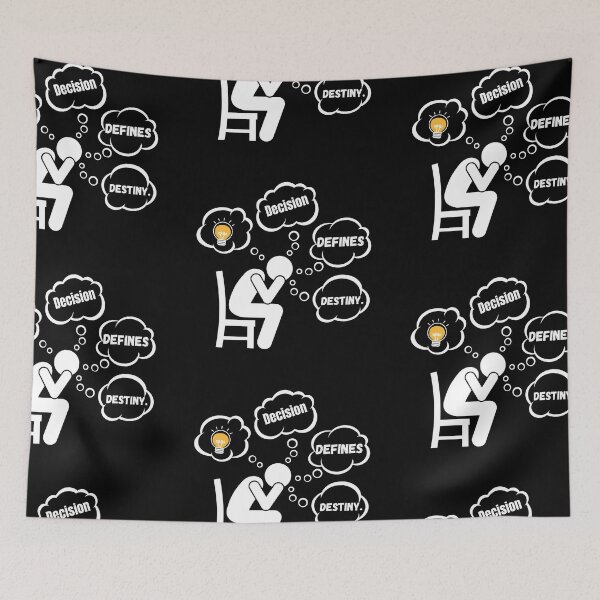 Item preview, decision defines destiny - motivational quotes designed and sold by vaggleTown.