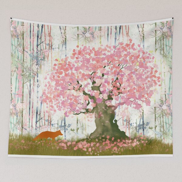 Item preview, Sakura and Fox designed and sold by gracefullizard.