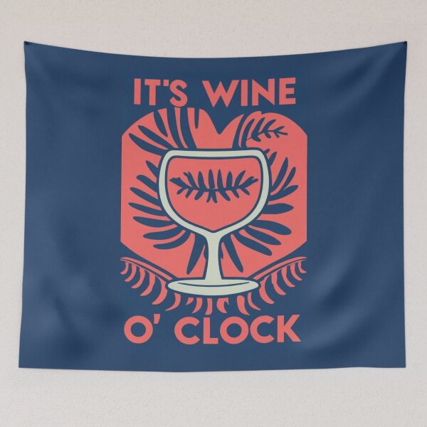Item preview, It´s Wine O´Clock designed and sold by Sketch-Shack.