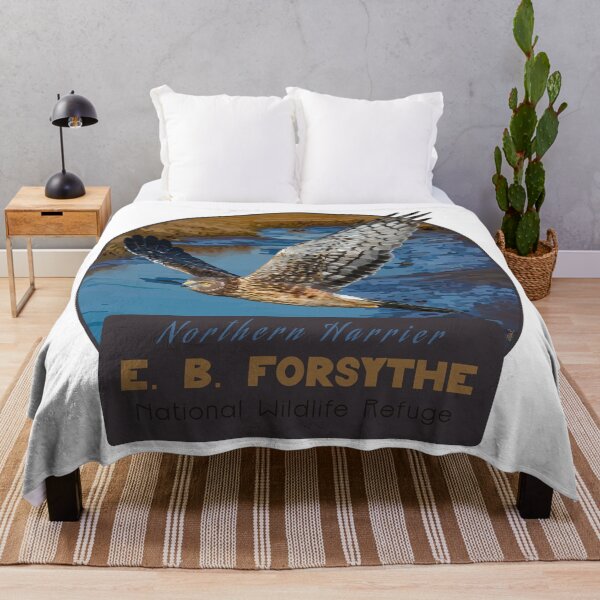 Item preview, Birds and Parks: E.B. Forsythe National Wildlife Refuge/Northern Harrier designed and sold by LauraWolfArtist.