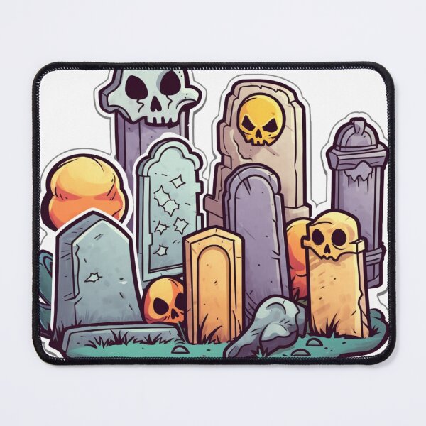 Item preview, Cute Tombstone Bunch Sticker designed and sold by NebNightsDesign.