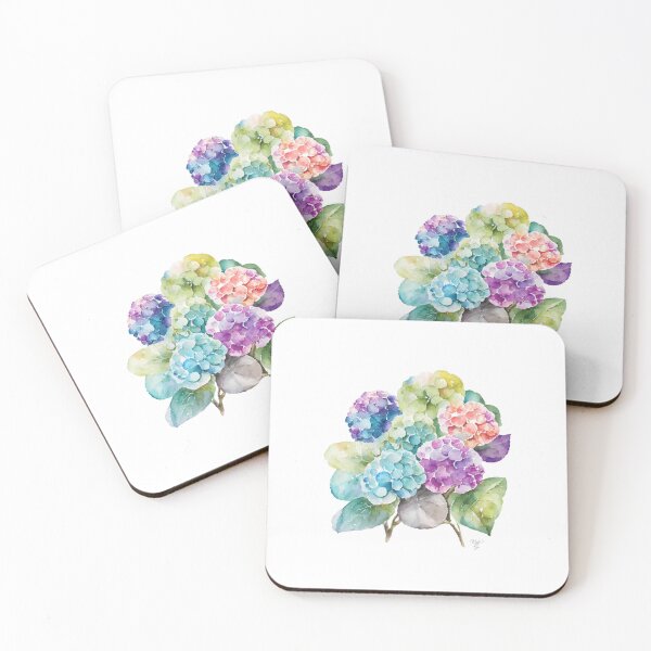 Item preview, Hydrangea B Portrait in Watercolor & Pen designed and sold by Oldetimemercan.