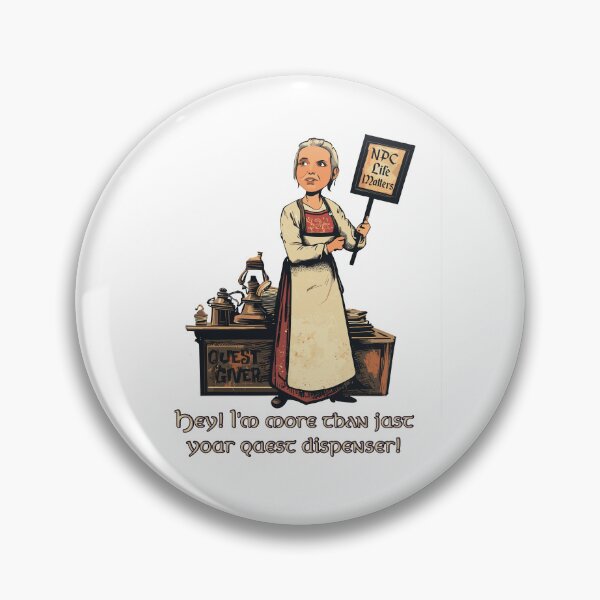 Item preview, NPC lives matter, gamer design designed and sold by LookByLau.