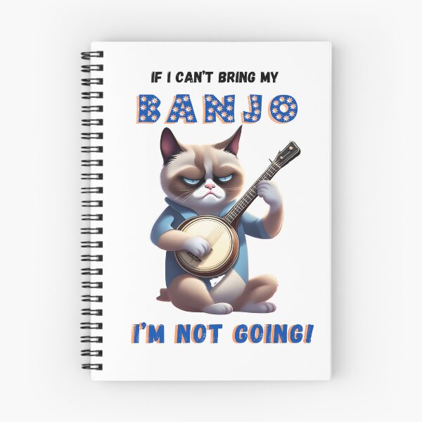 Item preview, Grumpy cat banjo player designed and sold by TempoTees.