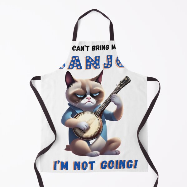 Item preview, Grumpy cat banjo player designed and sold by TempoTees.