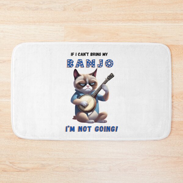 Item preview, Grumpy cat banjo player designed and sold by TempoTees.