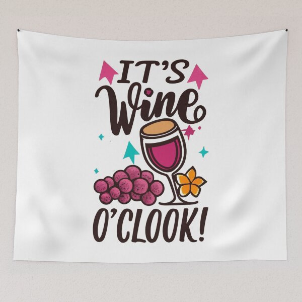Item preview, It´s Wine O´Clock designed and sold by Sketch-Shack.