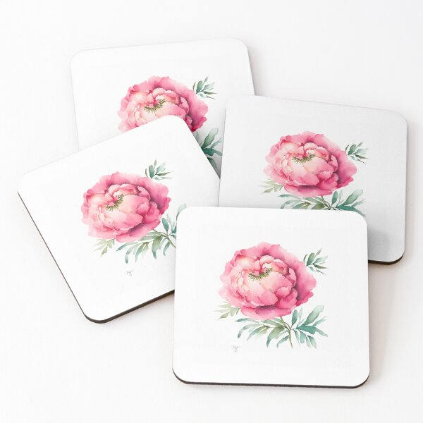 Item preview, Peony B Portrait in Watercolor & Pen designed and sold by Oldetimemercan.