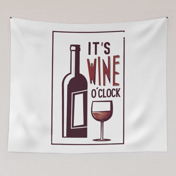 Item preview, It´s Wine O´Clock designed and sold by Sketch-Shack.