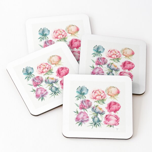 Item preview, Peony D Portrait in Watercolor & Pen designed and sold by Oldetimemercan.