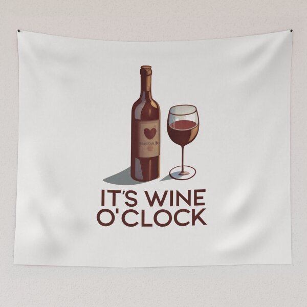 Item preview, It´s Wine O´Clock designed and sold by Sketch-Shack.