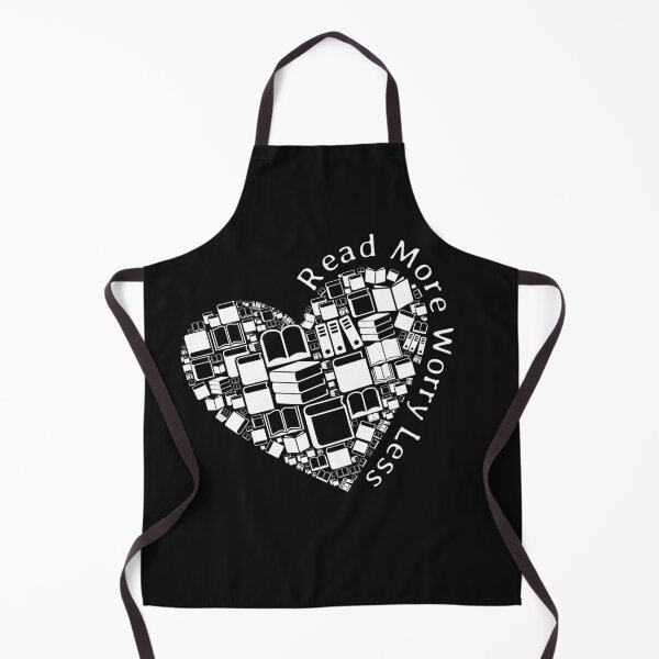 Item preview, Read More Worry Less - Books In Heart Shape designed and sold by Wiss2Arts.