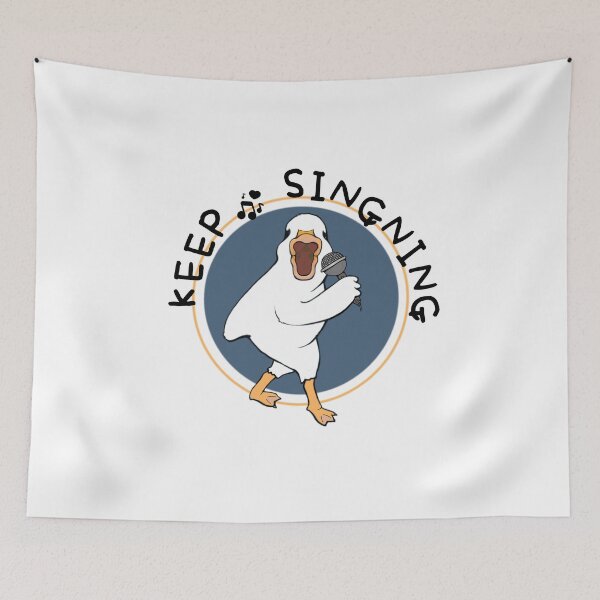 Item preview, Funny Happy Duck Keep Signing designed and sold by ViewerEqualsPhoton.
