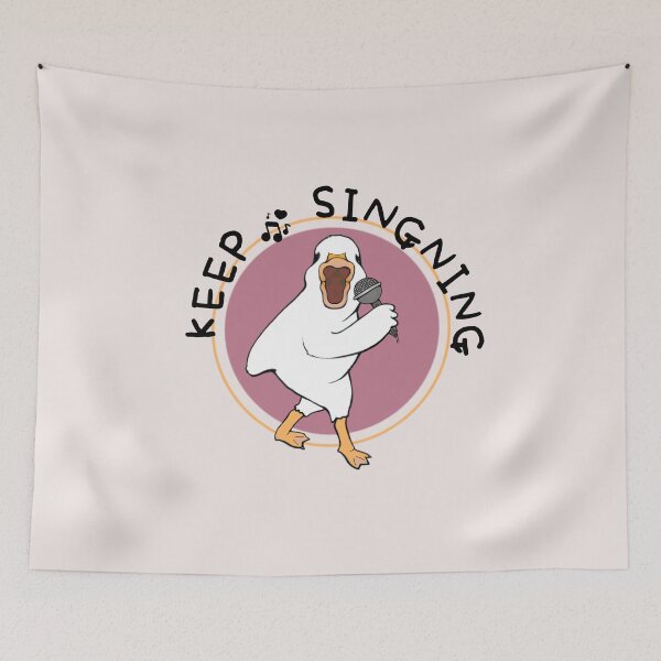 Item preview, Funny Happy Duck Keep Signing Music designed and sold by ViewerEqualsPhoton.