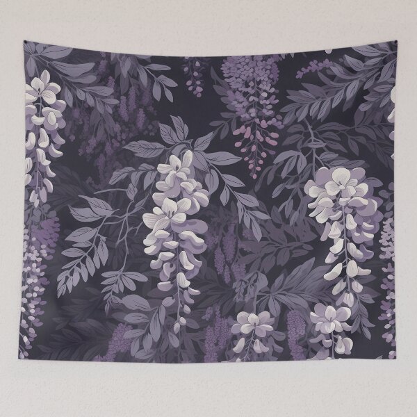 Item preview, Wisteria Flower Pattern designed and sold by StarfallenShop.