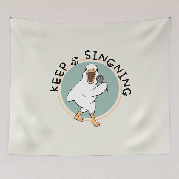 Item preview, Funny Happy Duck Keep Signing Music designed and sold by ViewerEqualsPhoton.