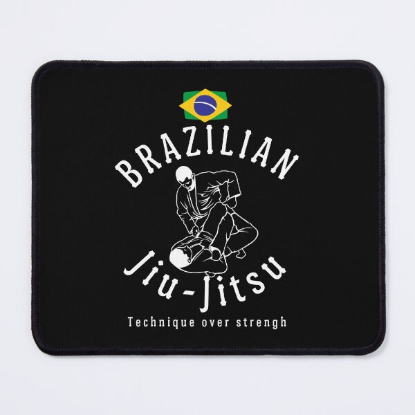 Item preview, Brazilian Jiu-Jitsu with Brazilian Flag, BJJ, Jiu Jitsu, MMA,  designed and sold by Mariana Piana.