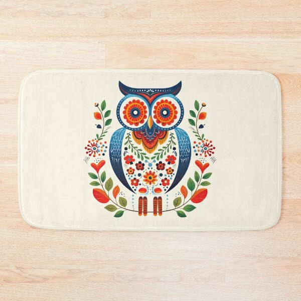 Item preview, Scandinavian Folk Art Animals - Scandinavian Owl designed and sold by khachiche.