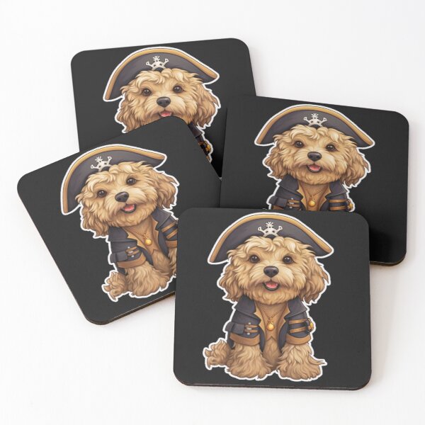 Item preview, Goldendoodle in Pirate Halloween Costume designed and sold by ImagStation.
