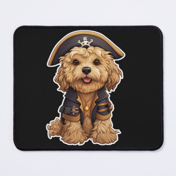Item preview, Goldendoodle in Pirate Halloween Costume designed and sold by ImagStation.