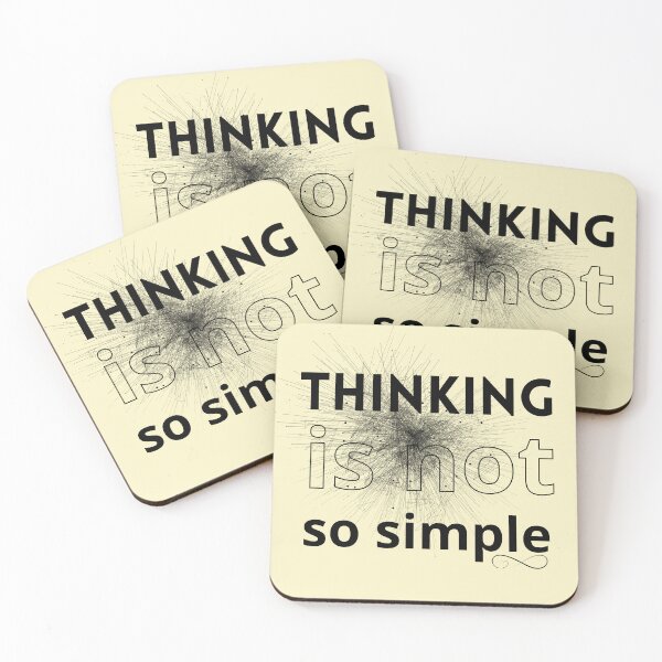 Item preview, Thinking is not so simple designed and sold by studio468.