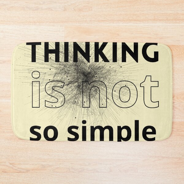 Item preview, Thinking is not so simple designed and sold by studio468.