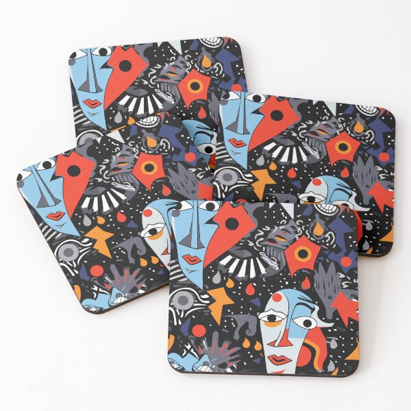 Item preview, Abstract Portaits and Shapes Pattern designed and sold by ShantyShawn.