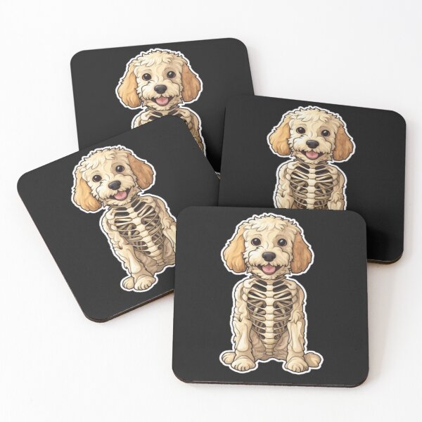 Item preview,  Goldendoodle in Skeleton Halloween Costume designed and sold by ImagStation.