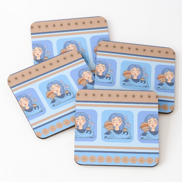 Item preview, Aquarius Horoscope Pattern designed and sold by I Am Cuta.