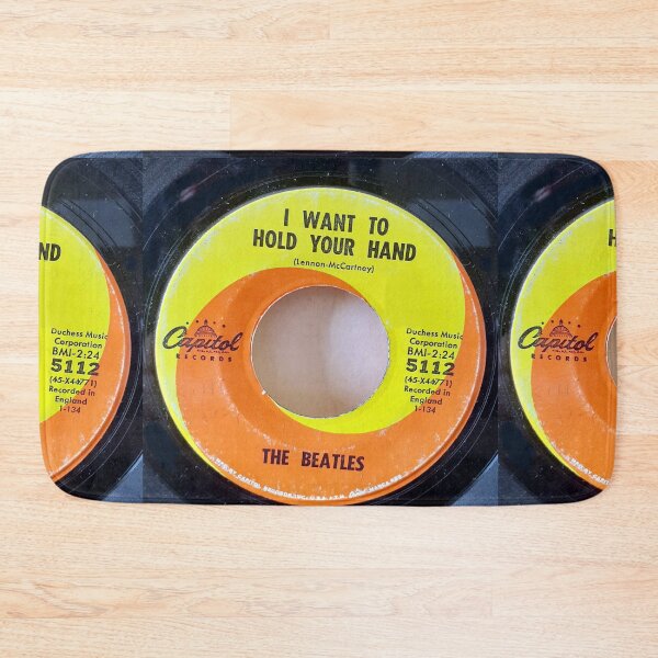Item preview,  Orange Swirl, Hand,  60'S, BRITISH INVASION, LIVERPOOL, ROCK AND ROLL,    45, record, vinyl designed and sold by Vintaged.
