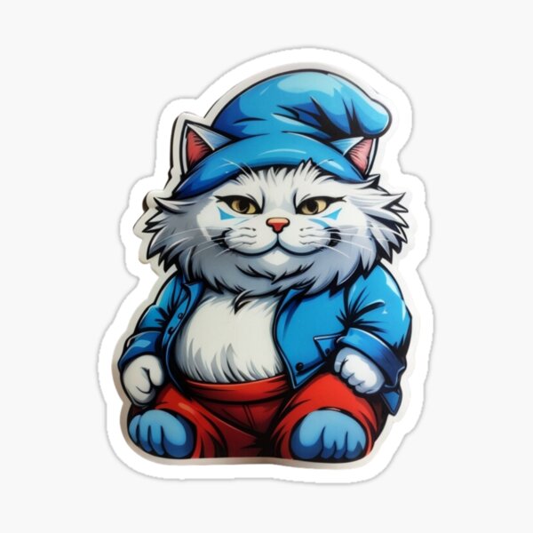 Smurf Cat Graphic · Creative Fabrica