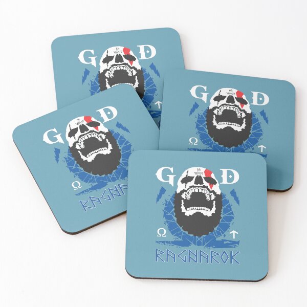 Item preview, RAGNAROK KRATOS SKULL LOGO designed and sold by DGVO.