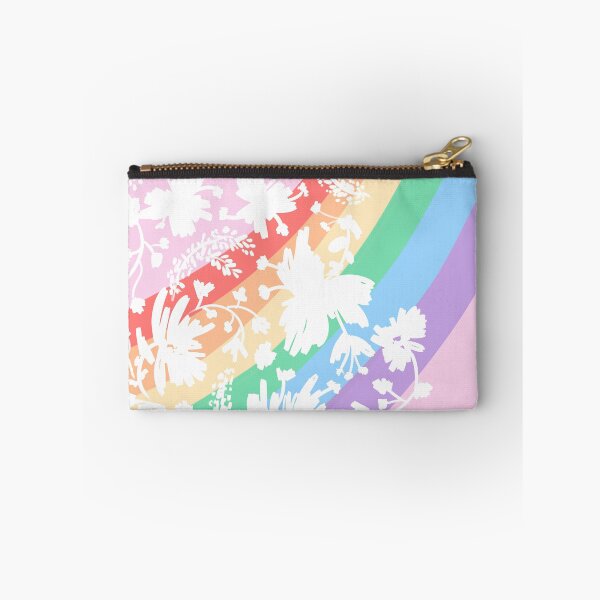 Item preview, White Floral Paisley with Rainbow Gradient Background Pastel designed and sold by You Have A Choice.