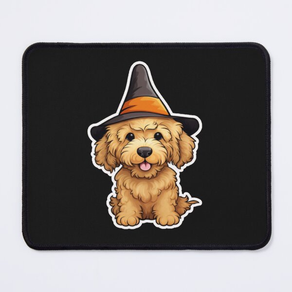 Item preview, Goldendoodle in Witch Hat Halloween Costume designed and sold by ImagStation.