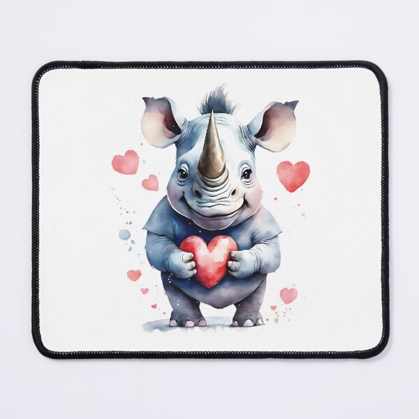 Item preview, Adorable rhino in love designed and sold by studiomrska.