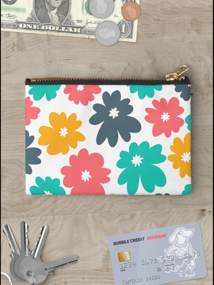 Thumbnail 3 of 4, Zipper Pouch, Colorful Roses Garden III designed and sold by InfinityPattern.