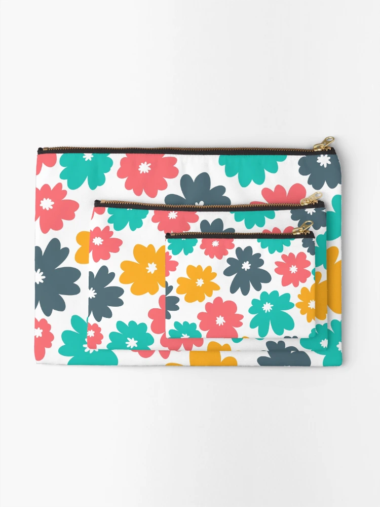 Thumbnail 2 of 4, Zipper Pouch, Colorful Roses Garden III designed and sold by InfinityPattern.