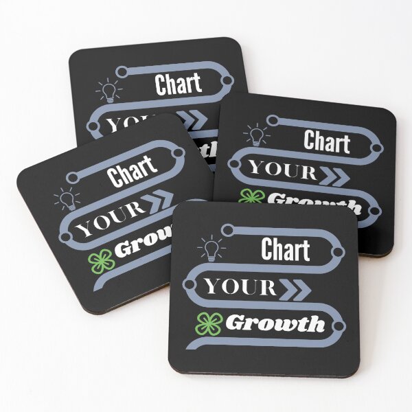 Item preview, Chart Your Growth -Motivational quotes designed and sold by vaggleTown.