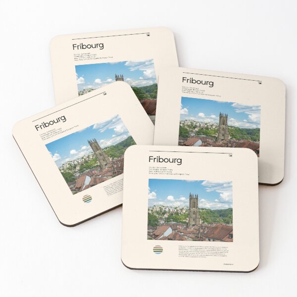Item preview, Visit Fribourg, Switzerland (Travel poster) designed and sold by RabbitK.