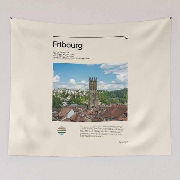 Item preview, Visit Fribourg, Switzerland (Travel poster) designed and sold by RabbitK.