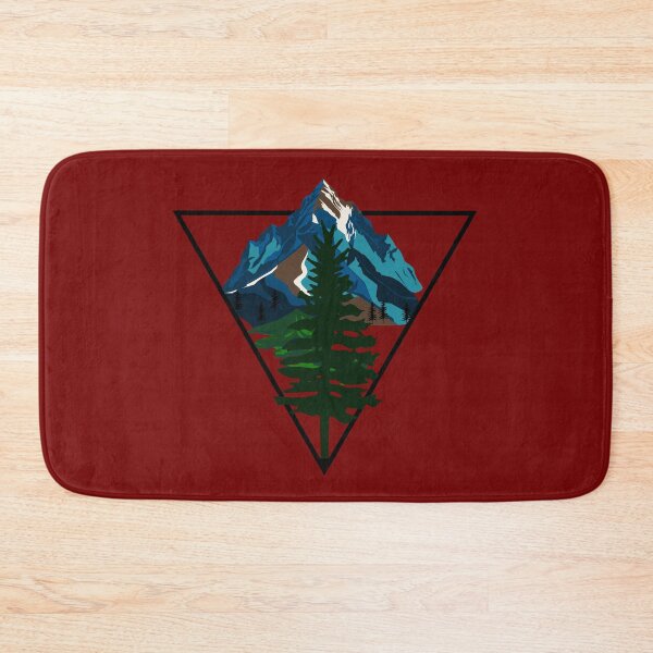 Item preview, Evergreen Mountain |  Outdoor design | Triangle and Pines designed and sold by Art-by-Geoff.