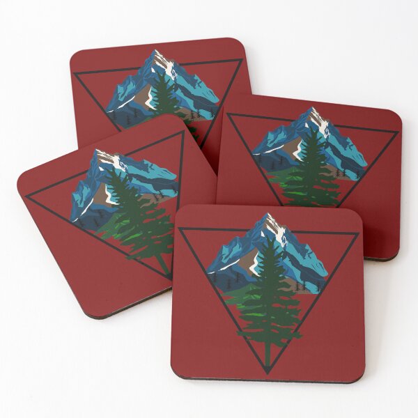 Item preview, Evergreen Mountain |  Outdoor design | Triangle and Pines designed and sold by Art-by-Geoff.