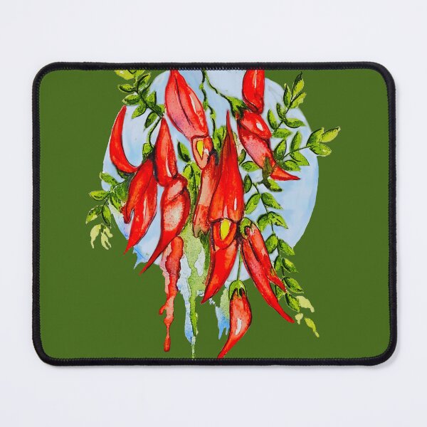 Item preview, Kakabeak, Ngutukaka, on green background designed and sold by carole hirst.
