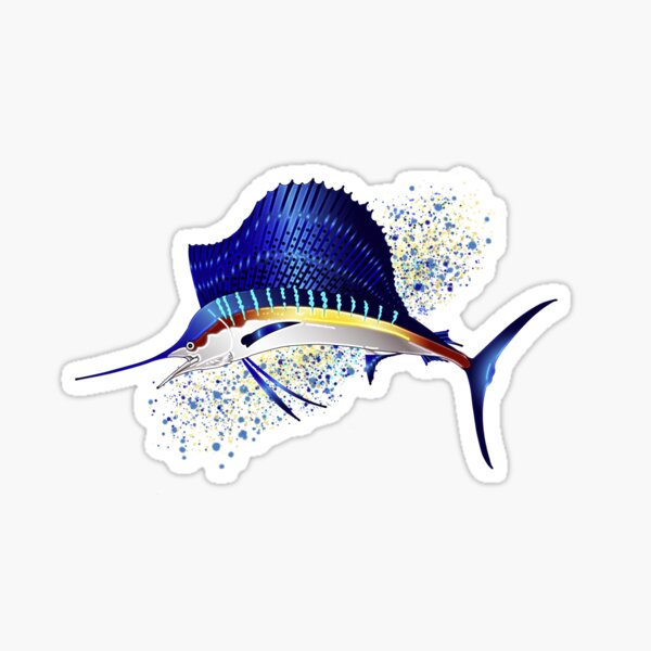 Vista previa del artículo con la obra «Diseño de pez vela del Atlántico», diseñado y vendido por Heathermarie321.