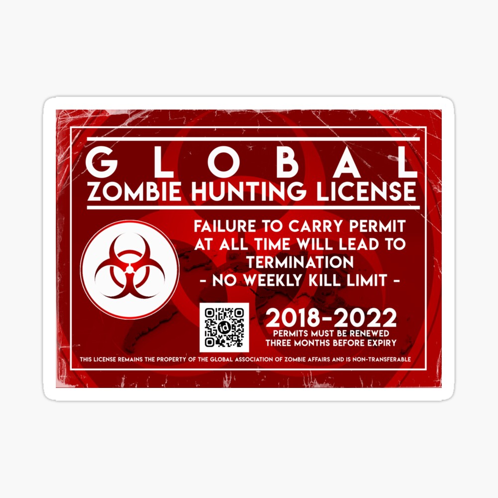 zombie hunter id card