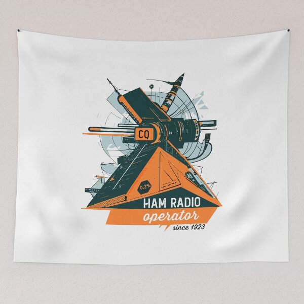 Item preview, Ham Radio Operators Amateur Radio First Contact Futuristic designed and sold by wingstar.