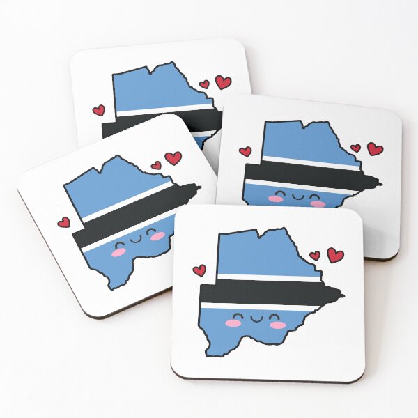 Item preview, Botswana Flag Map Smile with Love designed and sold by pixelsparkzone.