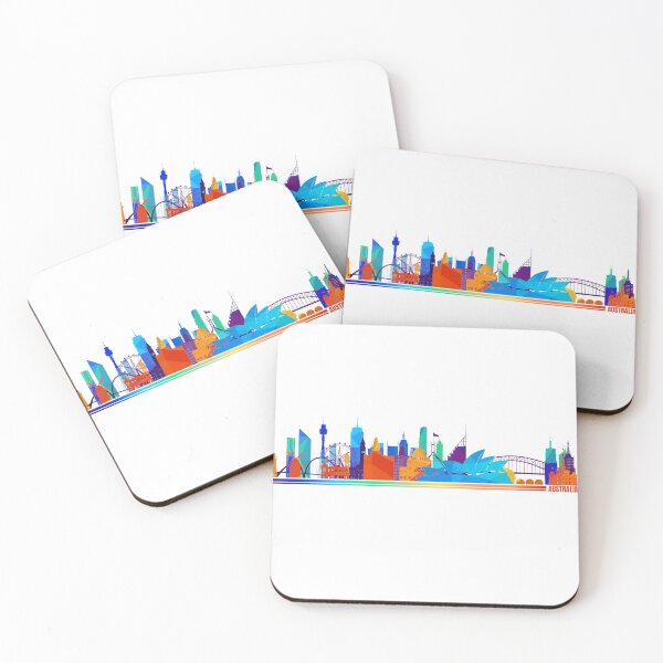 Item preview, Australia Colorful Skyline designed and sold by royumi.